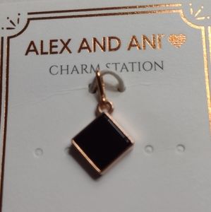 ALEX AND ANI Onyx Gemstone Charm